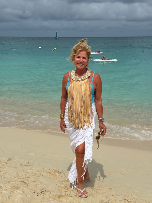 La Passe Shell and Fringe Necklace