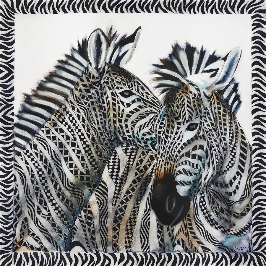 Whispering Zebras Pocket Square