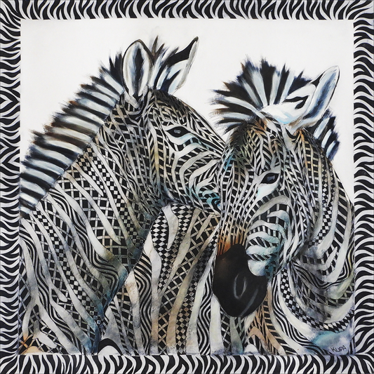 Whispering Zebras Pocket Square
