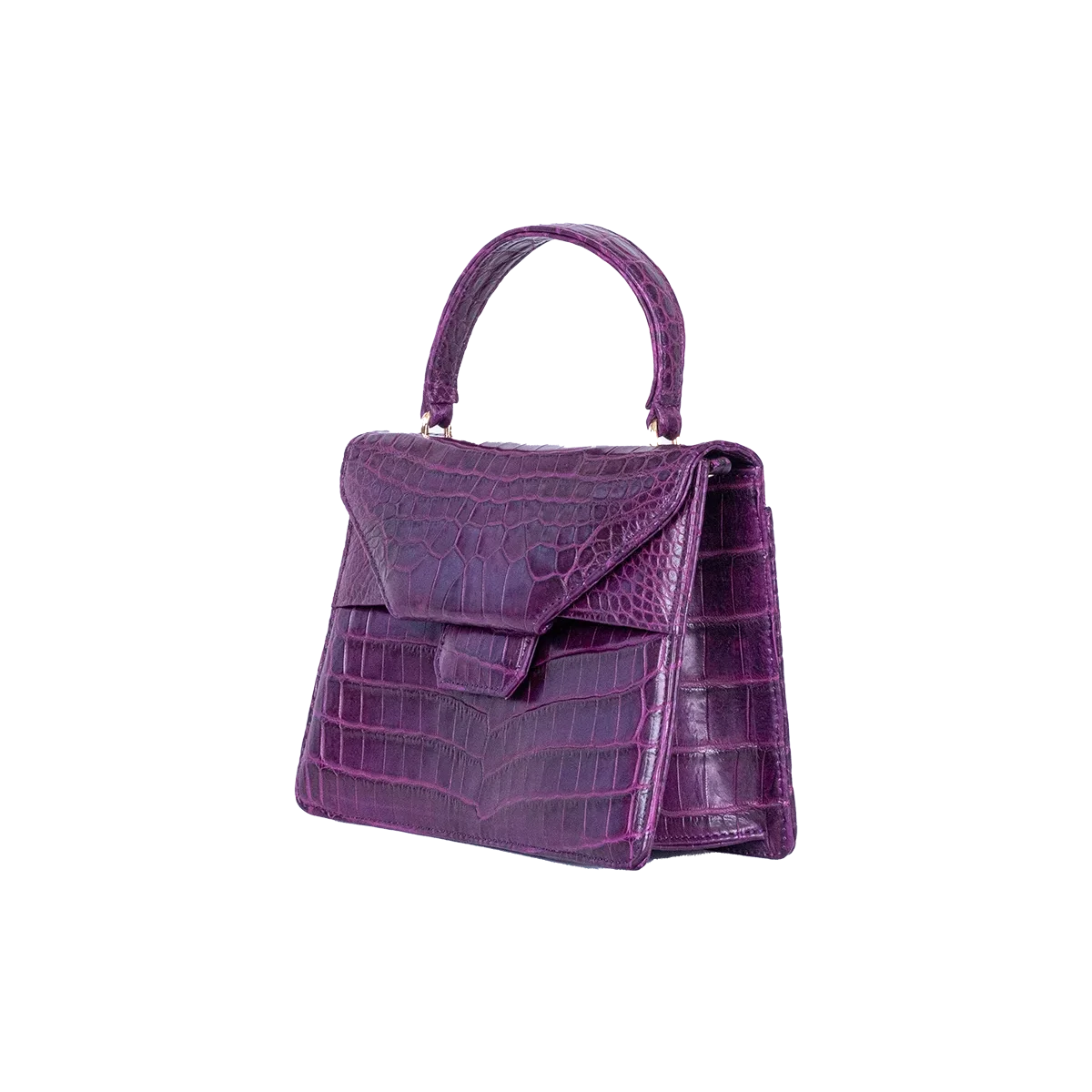 The Petite Betty An in Deep Violet Nile Crocodile