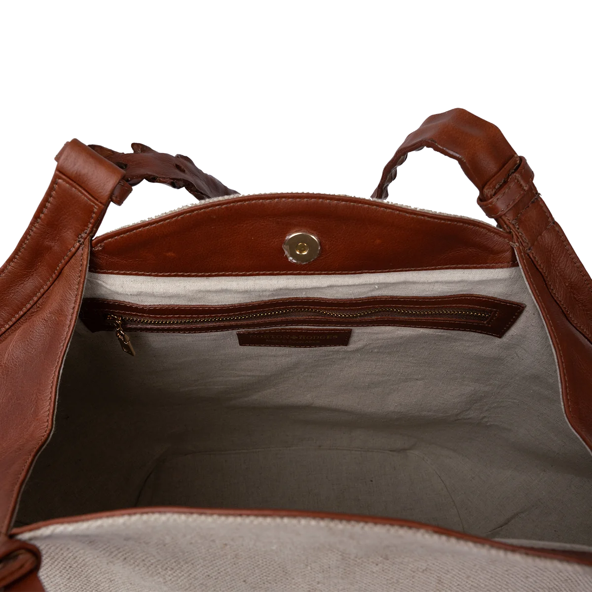 Mont Rochelle Tote in Natural with Crocodile Tail Accent - Norton and Hodges