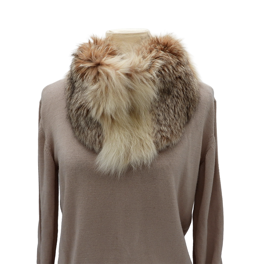 Ikati Vintage Caramel and Cream Lynx Collar