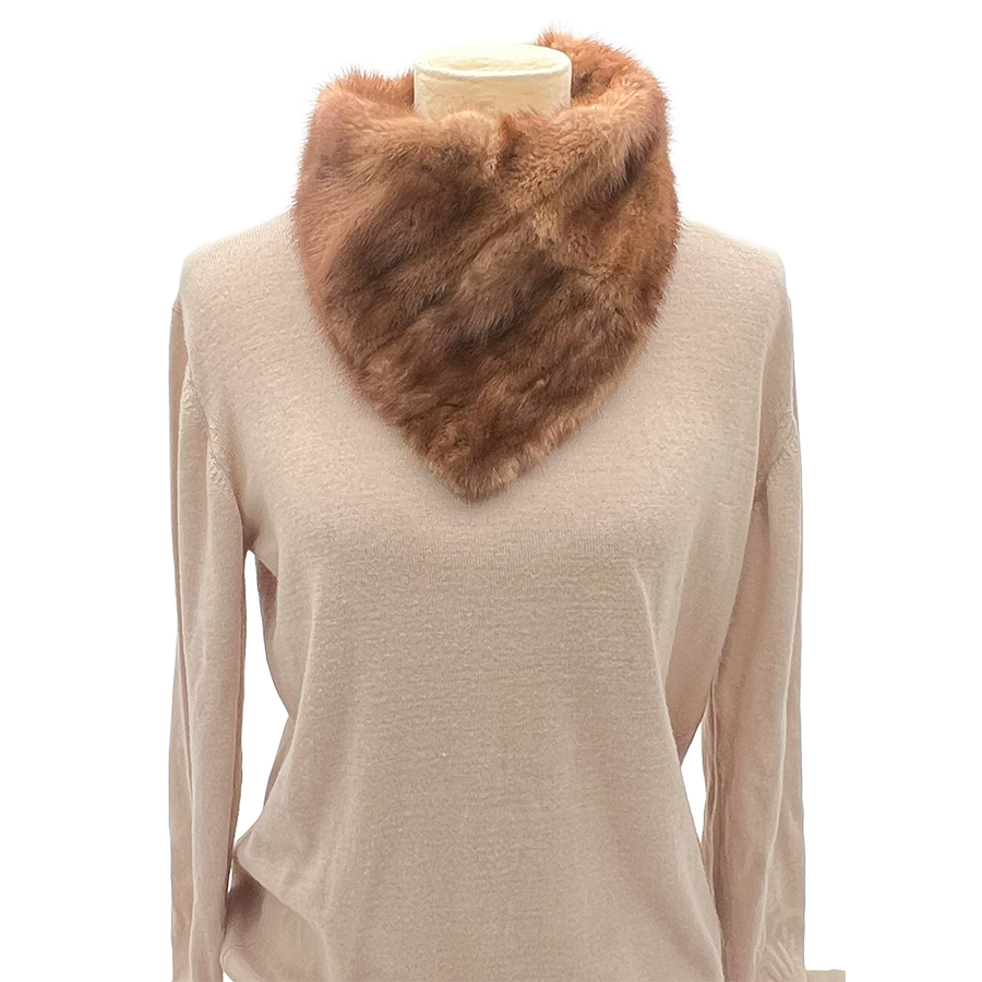 Heritage Collection Vintage Toffee Mink Collar