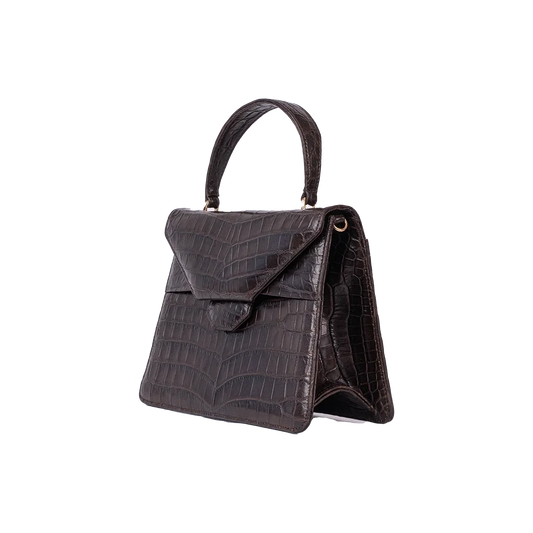 The Everyday Betty An in Espresso Nile Crocodile - Norton and Hodges