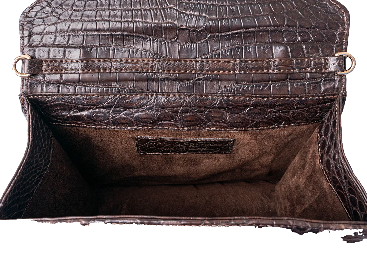The Everyday Betty An in Espresso Nile Crocodile