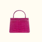 The Petite Betty An in Magenta Croc - Norton and Hodges