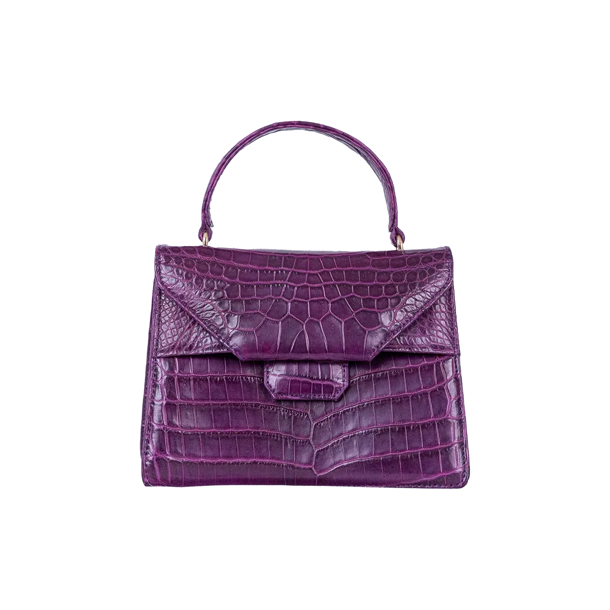 The Petite Betty An in Deep Violet Nile Crocodile