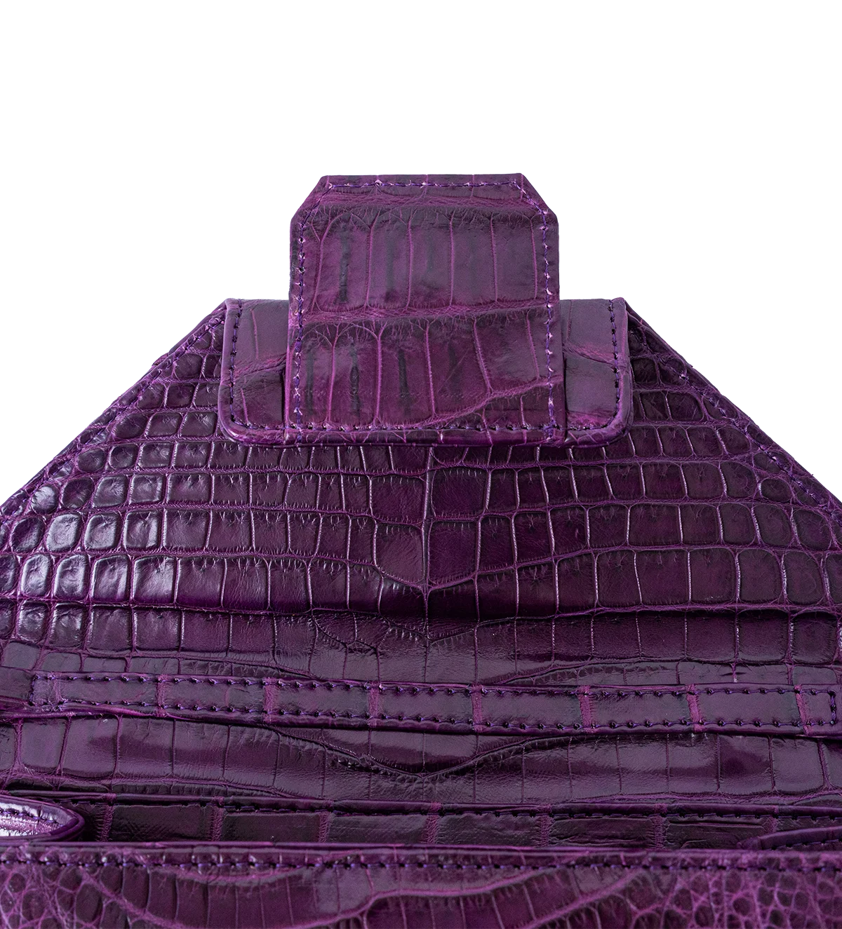 The Petite Betty An in Deep Violet Nile Crocodile