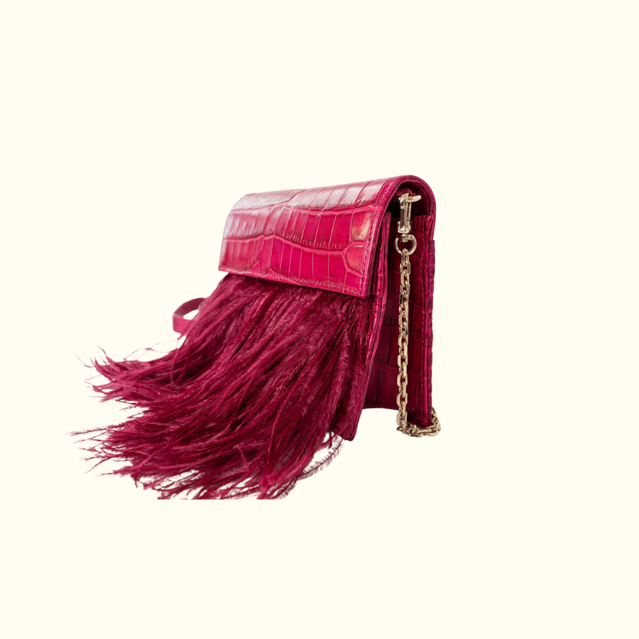 Samantha Crossbody in Deep Magenta - Norton and Hodges