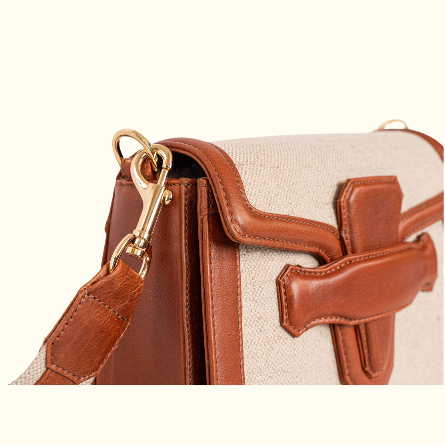 The Ellen in Hemp and British Tan Leather - Norton and Hodges
