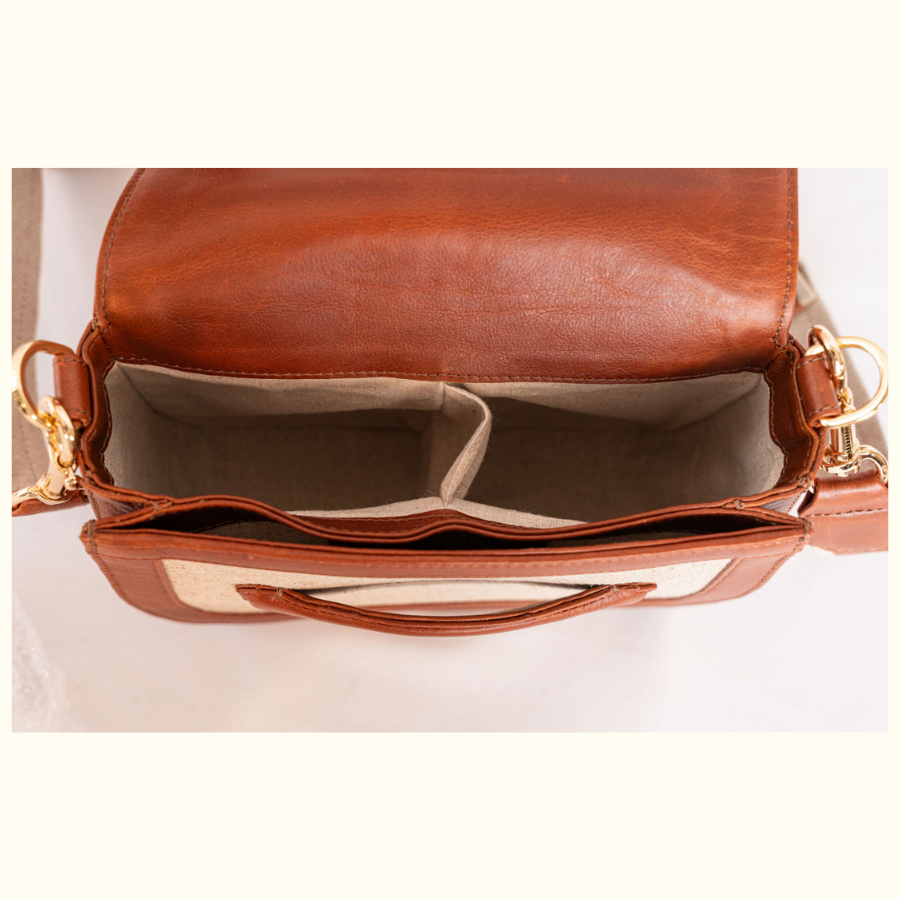 The Ellen in Hemp and British Tan Leather - Norton and Hodges