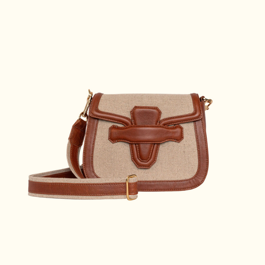 The Ellen in Hemp and British Tan Leather - Norton and Hodges