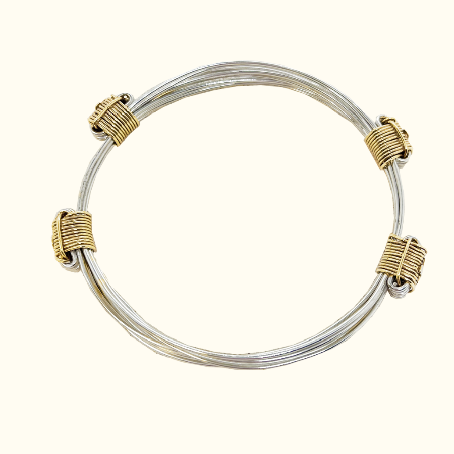 Safari Four Knot Bracelet in Silver - Norton and Hodges