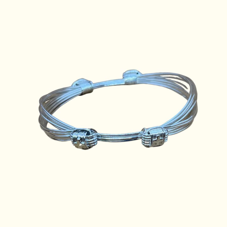 Safari Four Knot Bracelet in Silver - Norton and Hodges