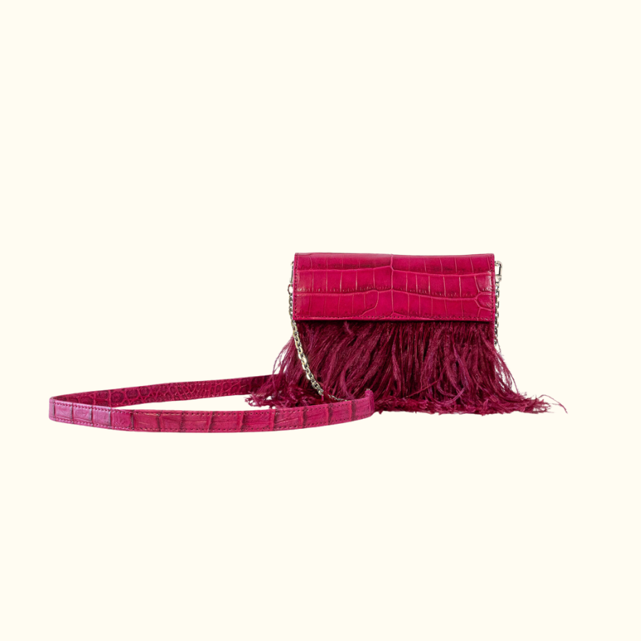 Samantha Crossbody in Deep Magenta - Norton and Hodges