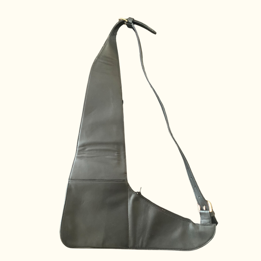 The "L" Travel Bag in Black Nappa