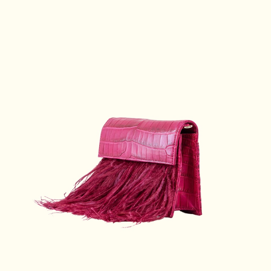 Samantha Crossbody in Deep Magenta - Norton and Hodges