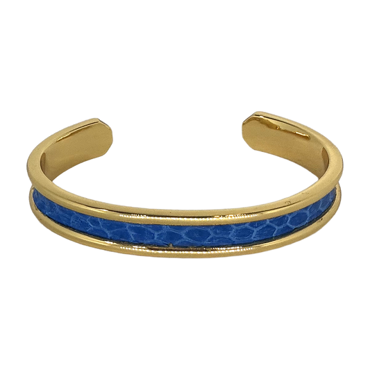 Remy Bracelet in Cerulean Blue Ostrich