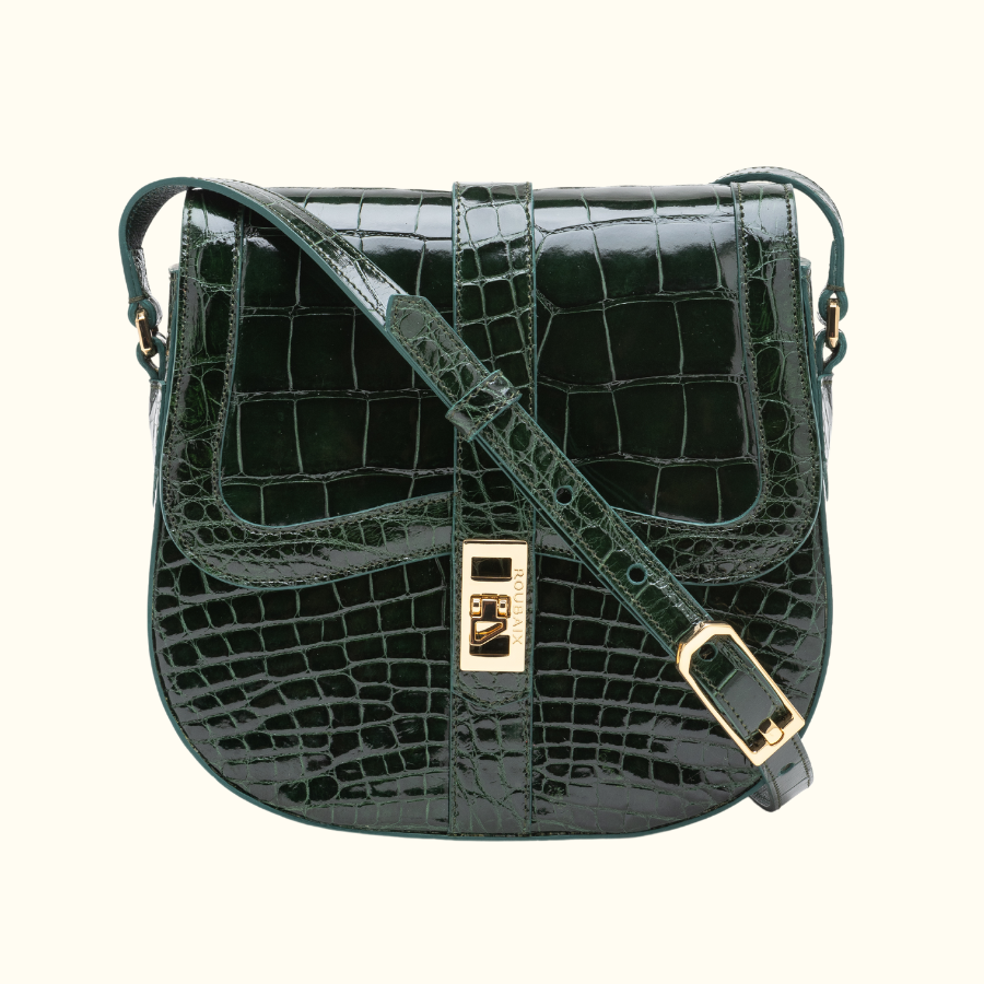 Le Marche Private Overstock Sale Roubaix Bonner Crossbody Bag (All Alligator)