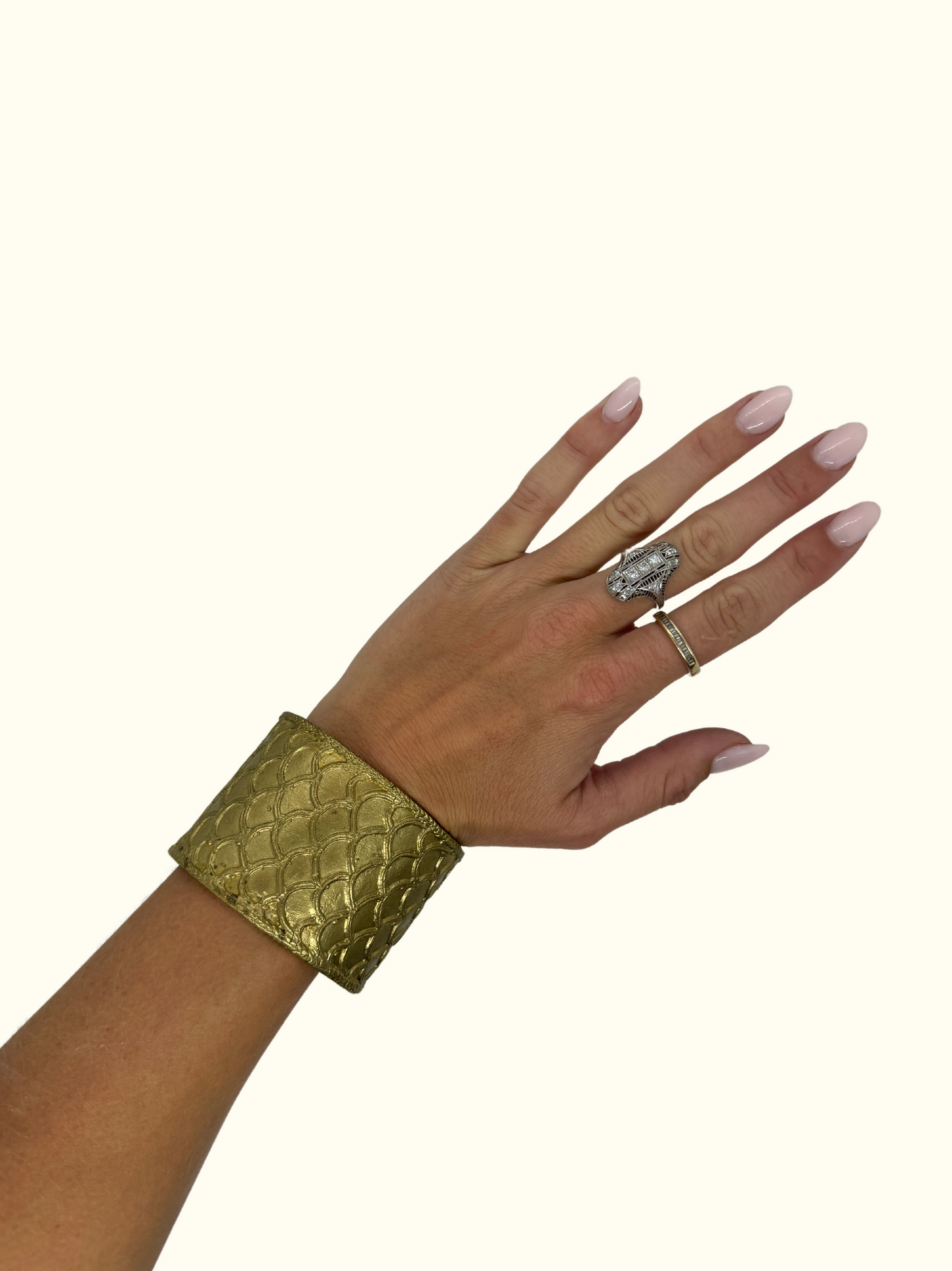 Fish Cuff in Brass
