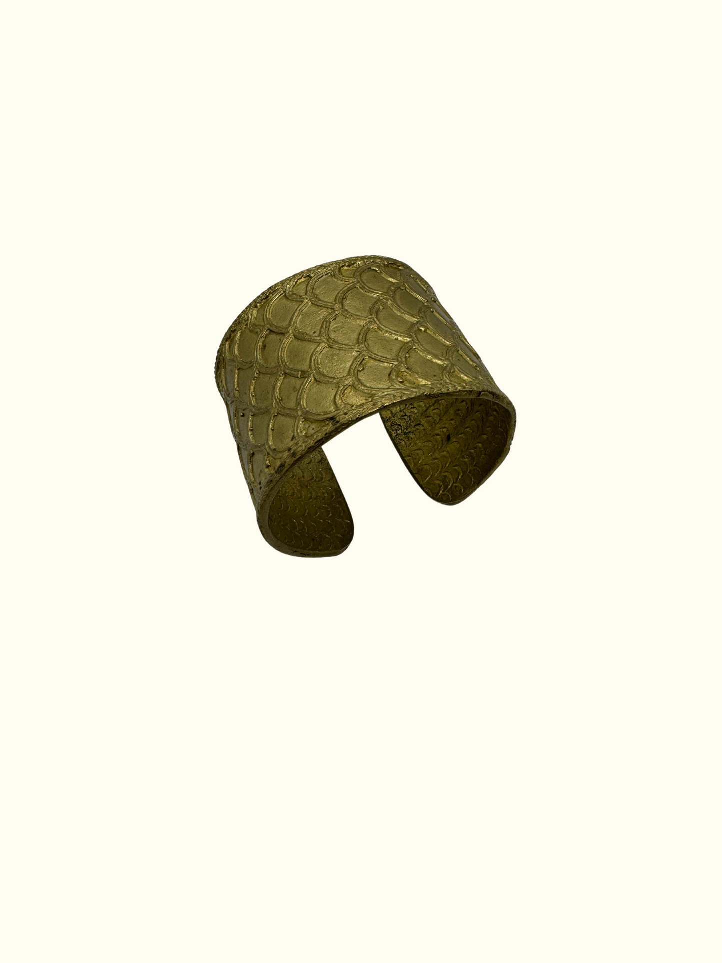 Fish Cuff in Brass