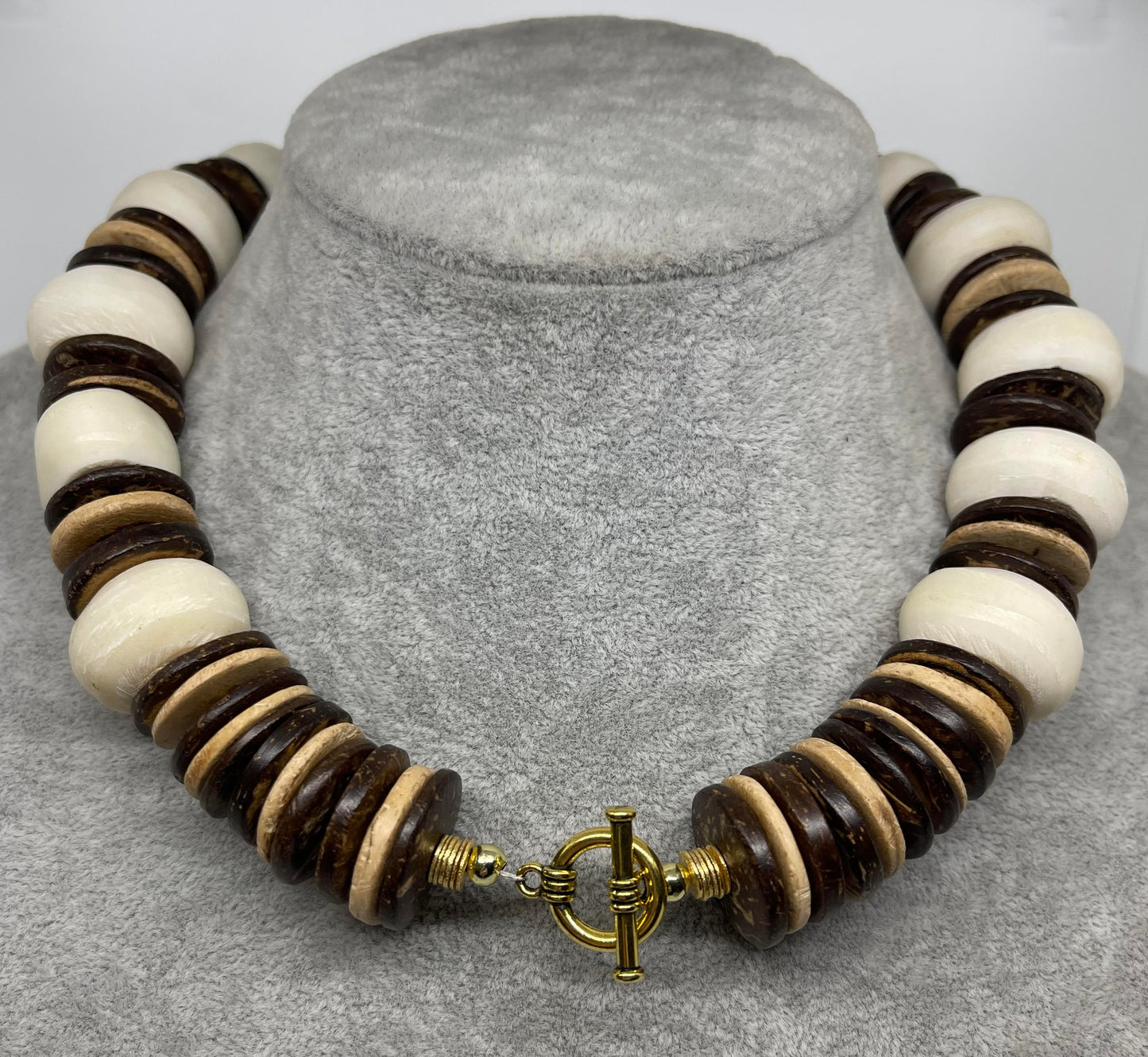 Zebra Crescent Moon Necklace
