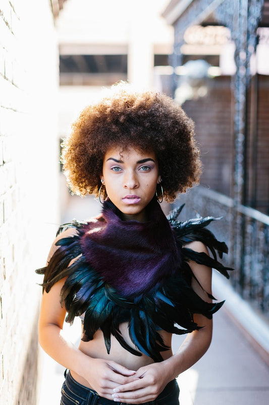 Damara Violet with Resplendant Feathers - Norton and Hodges