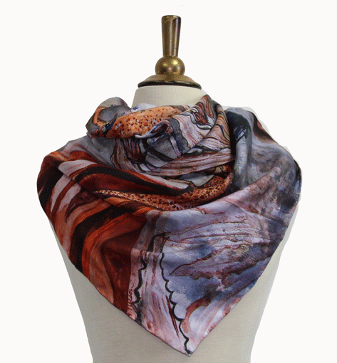 The Living Kalahari Sands Silk Scarf - Norton and Hodges