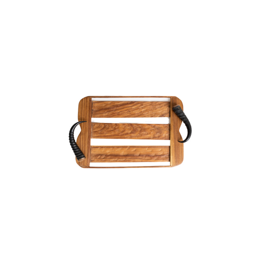 Hand hewn wooden trays with horns - Norton and Hodges
