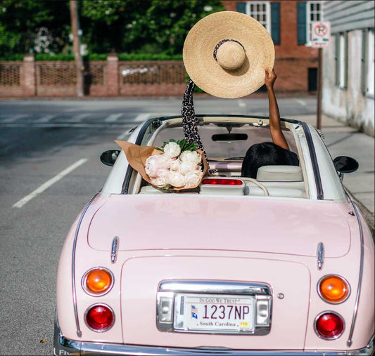 Sarah Straw Hat with Leopard Sash - Norton and Hodges