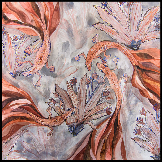 The Living Kalahari Sands Silk Scarf - Norton and Hodges