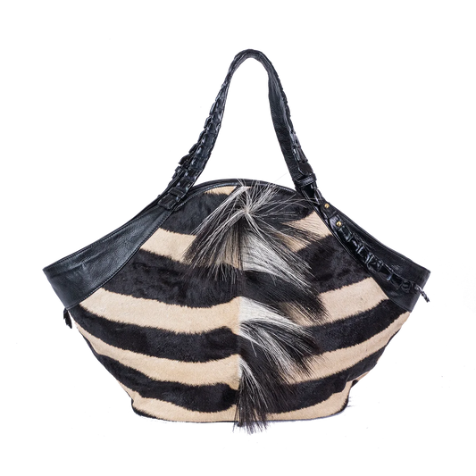 Mont Rochelle Tote with Zebra Mane - Norton and Hodges