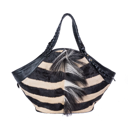 Mont Rochelle Tote with Zebra Mane - Norton and Hodges