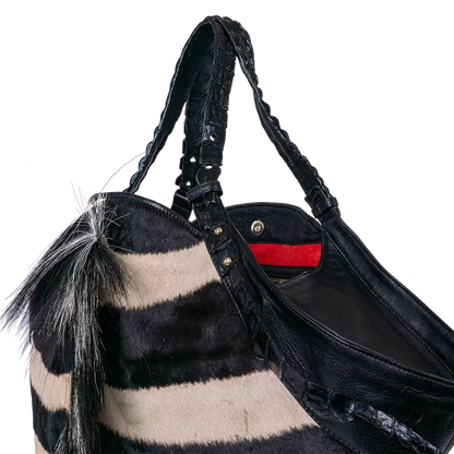 Mont Rochelle Tote with Zebra Mane - Norton and Hodges