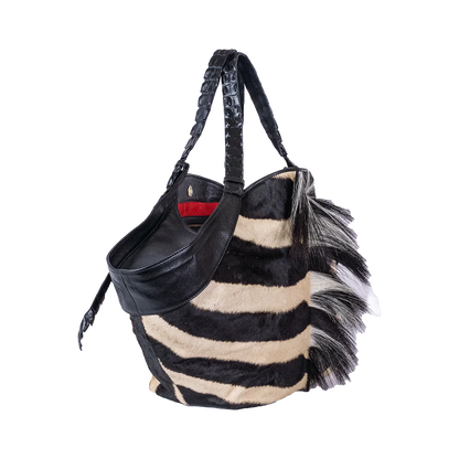 Mont Rochelle Tote with Zebra Mane - Norton and Hodges