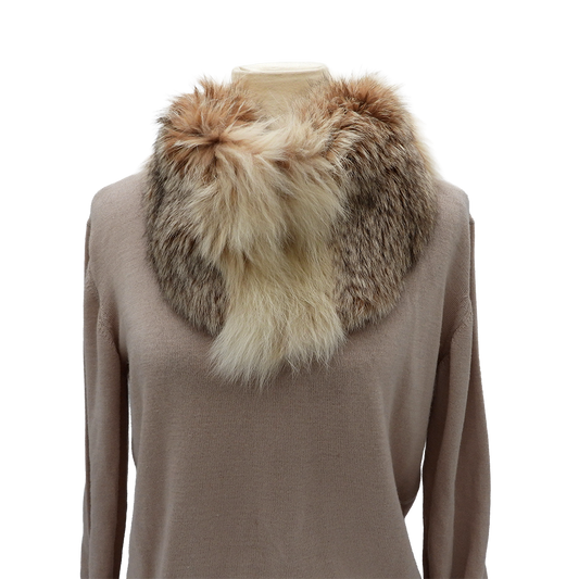 Ikati Vintage Caramel and Cream Lynx Collar