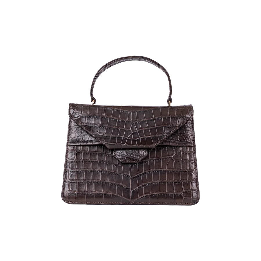 The Everyday Betty An in Espresso Nile Crocodile