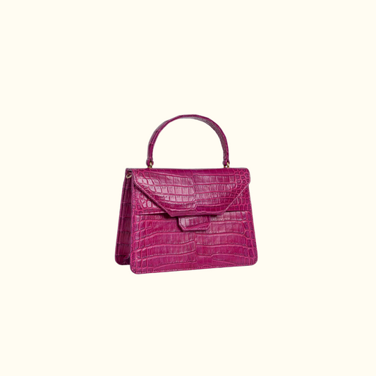 The Petite Betty An in Magenta Croc