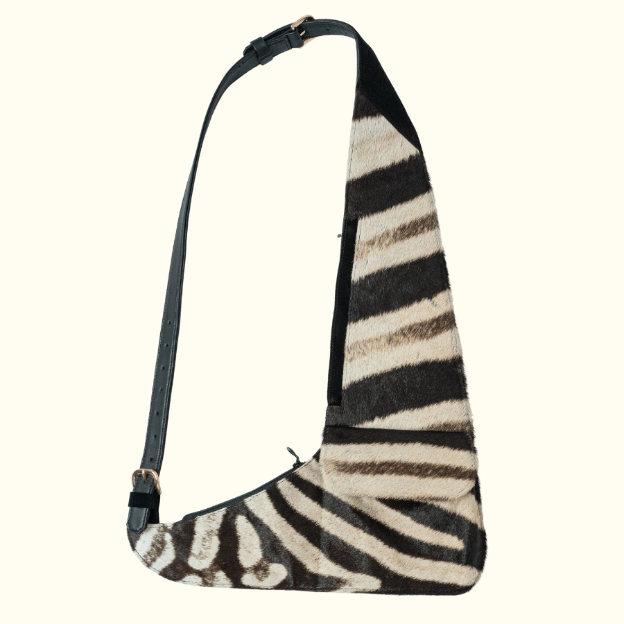 The "L" Travel Bag in Burchell's Zebra - Norton and Hodges