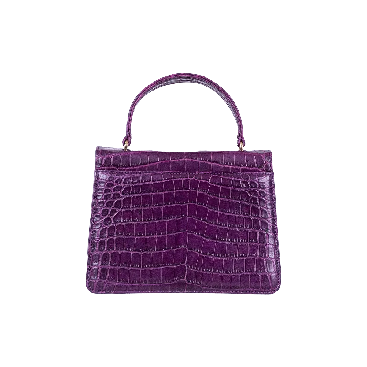 The Petite Betty An in Deep Violet Nile Crocodile - Norton and Hodges