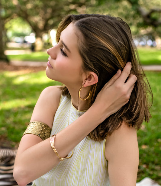 Sable Horn Ring Gold Plated