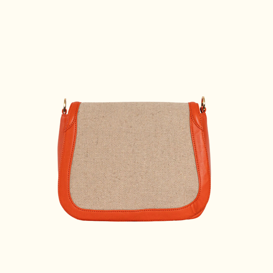 The Ellen in Hemp and Tangerine Leather - Norton and Hodges