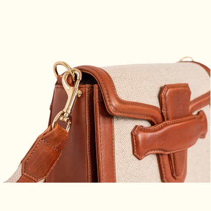 The Ellen in Hemp and British Tan Leather - Norton and Hodges