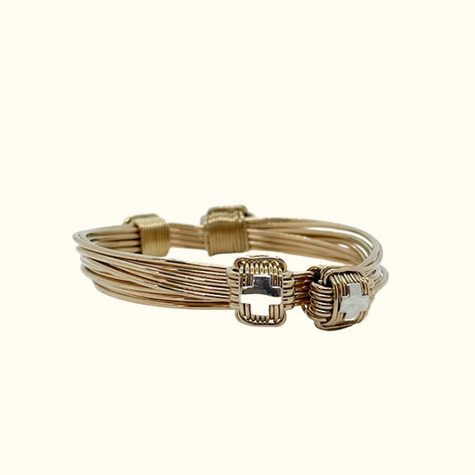 Safari Four Knot Bracelet in Gold - Norton and Hodges
