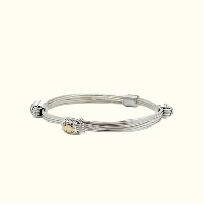 Safari Four Knot Bracelet in Silver