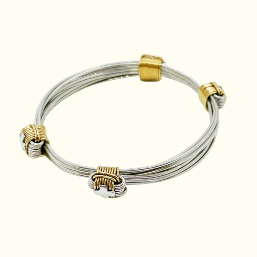 Safari Four Knot Bracelet in Silver - Norton and Hodges