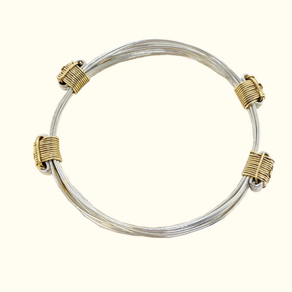 Safari Four Knot Bracelet in Silver - Norton and Hodges