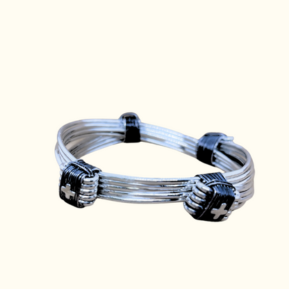 Safari Four Knot Bracelet in Silver - Norton and Hodges