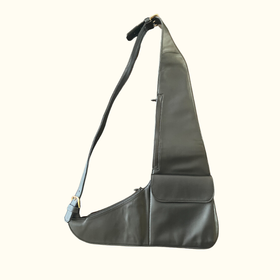 The "L" Travel Bag in Black Nappa - Norton and Hodges