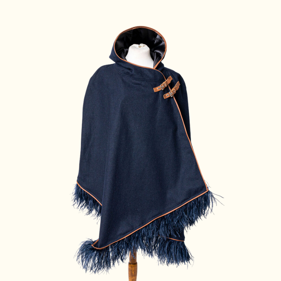 MIDNIGHT WITH NAVY FRINGE / Small
